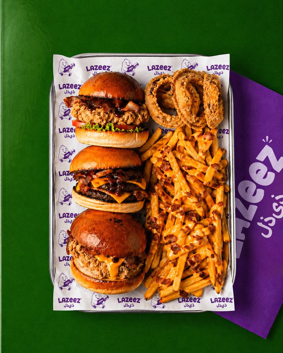 Dubai Gold Tenders sandwich with crispy fries